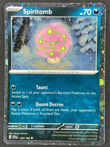 Pokémon Spiritomb Cosmos Holo 129/198 SVI Scarlet & Violet NM - Picture 1 of 2