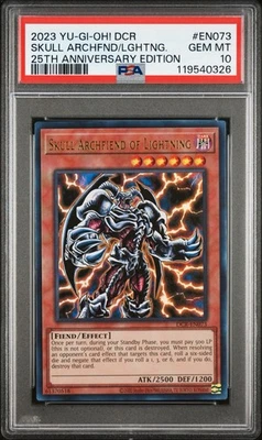 YuGiOh - 2023 Skull Archfiend of Lightning - DCR-EN073 PSA 10 - Image 1 of 3