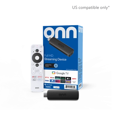 onn Full HD Streaming Device Google TV 8GB 1.5GB RAM Voice Remote Fast Stream - Image 1 of 4