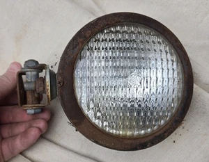 Two Guide Used 4 7/8" Lens Tractor Light Assembly Allis Chambers? Has Mounts - Picture 1 of 10