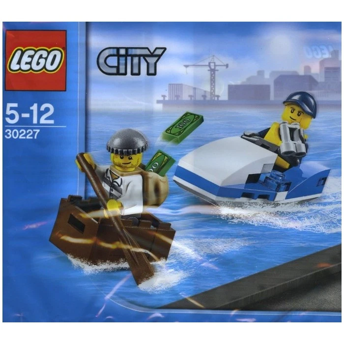 LEGO City полиция Jet лыж погони с грабитель плот полиэтиленовый пакет 30227 (ЗАПЕЧАТАННЫЙ) - Изображение 1 из 1