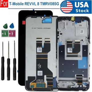 LCD Display Touch Screen Digitizer Assembly ±Frame For T-Mobile REVVL 8 TMRV085G - Picture 1 of 13