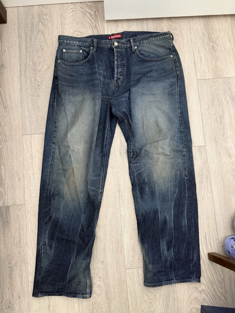 Supreme Regular Jean (25FW) Dirty Indigo Regular Jean - Shop
