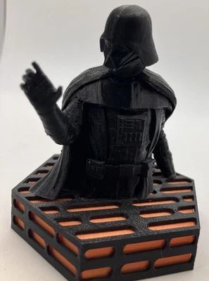 Darth Vader Bust 3 Inches On Base 3d Printed Black - Image 1 of 4