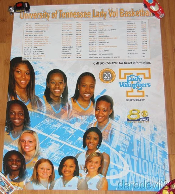2007-08 Tennessee Lady Vols Basketball NCAA Game Day Promo poster Candace Parker - Image 1 of 1