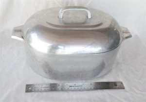 Vtg Wagner Ware 4265 Roaster / Roasting Pan W/ Lid 12 3/4" long USA made - Picture 1 of 7