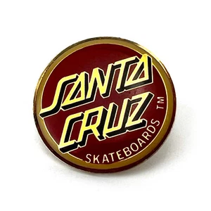 SANTA CRUZ SKATEBOARDS TM 1980s ORIGINAL ENAMEL PIN ROSKOPP KENDALL HOSOI RARE ! - Imagen 1 de 1
