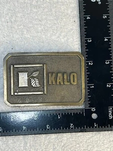 “Kalo” Labs Agricultural Products Lewis Corp. Brass Belt Buckle Farming Farm  - Picture 1 of 7