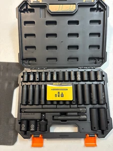 Boen 1/2" Drive Impact Socket Set, 33 Piece Deep & 33Pcs Shallow Deep - Picture 1 of 4