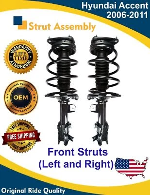 Puntales delanteros de alta calidad para Hyundai Accent 2006-2011 1,6 L garantía de por vida Foto 1 de 4