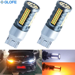 Canbus 7443 Switchback LED Bulbs Turn Signal Light w/ DRL For Toyota Camry Yaris - Imagen 1 de 10