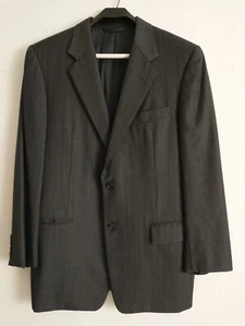 Hickey Freeman Blazer Sport Coat Jacket Men 40R Gray 2 Button Pinstripe Single - Picture 1 of 10