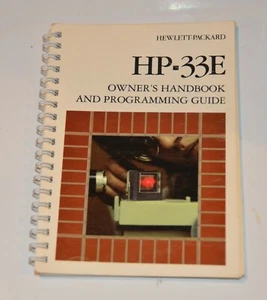 HP-33E Owner's Handbook and Programming Guide User Manual 1978 *skM2 - Foto 1 di 2