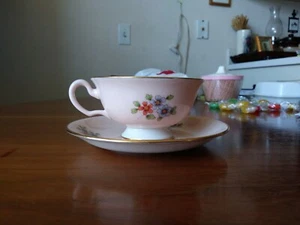 Lenox TERESA CupSaucer 1939 patrón anterior a la guerra revestimiento dorado pintado a mano marca como nuevo - Imagen 1 de 9