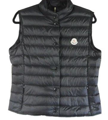 NUEVO Chaleco acolchado Moncler Liane en negro talla 4 #DC342 Foto 1 de 4