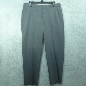 Brooks Brothers Brookease 100% Wool Pleated Gray Dress Pants Men's Size 35x28 - Picture 1 of 11
