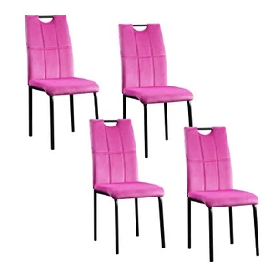 Esszimmerstuhl Denton Samt Pink 4er-Set Polsterstuhl Velvet HTI-Living - Bild 1 von 2