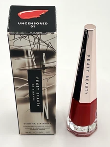NEW FENTY BEAUTY by Rihanna STUNNA LIP PAINT LONGWEAR FLUID LIPSTICK UNCENSORED - Picture 1 of 11