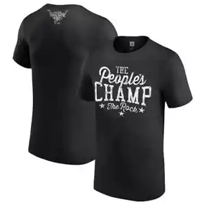 WWE Black The Rock The People's Champ T-Shirt *NEU* Official Shirt - Bild 1 von 3