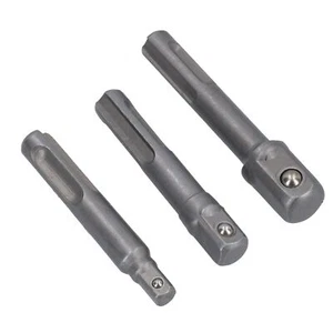 Juego de 3 piezas de controlador de zócalo SDS 1/4"" / 3/8"" y 1/2"" adaptador de mandril de taladro TE46 - Imagen 1 de 6