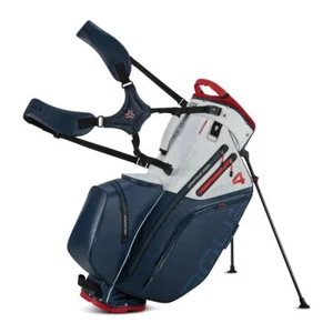 Big Max Aqua Hybrid 4 Golf Stand Bag 2025 - Navy / White / Red - Picture 1 of 7
