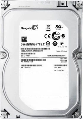 FESTPLATTE SEAGATE CONSTELATION ES.2 ST33000650NS 3TB 7200U 64MB SATA III 3.5'' - Bild 1 von 3