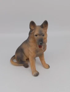 Vintage sitzender Deutscher Schäferhund Figur Porzellan Korea 4 1/4" groß süß - Bild 1 von 8