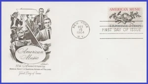 USA4 #1252 U/A ARTMASTER FDC American Music - Picture 1 of 1