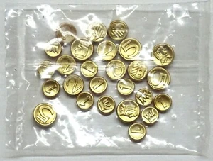 SELTENE GOLD MÜNZEN GLÄNZEND PLAYMOBIL zu Geld Taler Dukaten Schatz IN FOLIE NEU - Picture 1 of 2