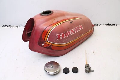 Honda XL185 XL185s XL100 XL125 1980 17520-427-770ZA tanque de combustible de gasolina limpio, abolladuras Foto 1 de 4