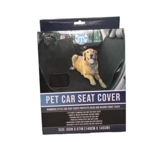 Brooklyn Pet Gear Car Seat Cover Fits most cars & SUV Back Seats Black 55”x57” - Picture 1 of 2