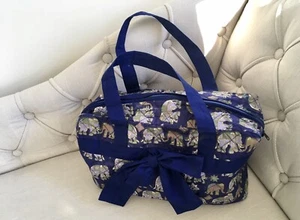 Quilted Cotton Elephant Tote Bag - Picture 1 of 6