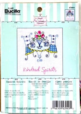 Stitchery Craft Kit Bucilla 2006 Counted Cross Stitch KINDRED SPIRITS  14-Count - Image 1 of 4