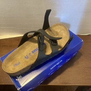 Birkenstock Florida Regular Fit Birko Flor Black US Men's 8 Women's 10 EUR 41 - Picture 1 of 15