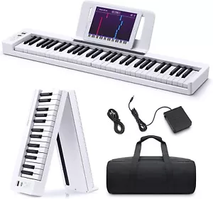 🎹 Donner DP-06 Klappbares Digitalpiano, 61 Tasten 128 Klänge 21 Demos - Bild 1 von 12
