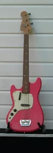 Fender Musicmaster Bass Left Handed Unique Fretless - Picture 1 of 6