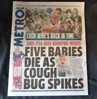The UK Metro Newspaper 10/05/24 May 10th 2024 Whooping Cough Doctor Who Preview