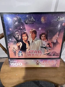 Vintage Star Wars 1500 Piece Springbok By Halmark Puzzle From 1995-NEW unopened - Picture 1 of 2