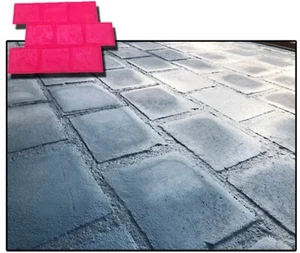 Bedruckt Beton Druck-Schablonen Boden Stempelformen Stempelbeton - Picture 1 of 3