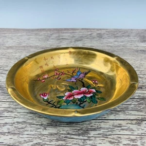 7.1" China old Song dynasty Porcelain ru kiln mark gilt flower bird Brush Washer - Picture 1 of 9