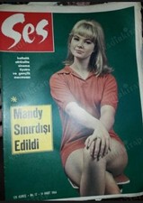 MANDY RICE DAVIES Cover  TURKISH   Magazine Turkey  1964 ....30 PAGE