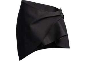 Mugler x H&M Black Wool Mini Skirt Size 10 - Picture 1 of 5
