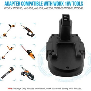 Battery Adapter For Worx 18/20V Li-Ion Battery Convert to 18V Ni-CD Power Tools - Picture 1 of 10