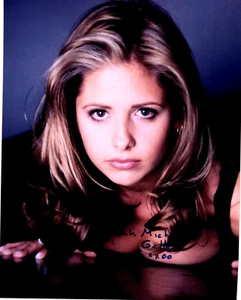 Foto firmada por Sarah Michelle Gellar TTM de 8x10 Buffy The Vampire Slayer - Imagen 1 de 1
