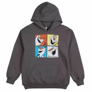 Disney Frozen Olaf Hoodie Sweatshirt Boys Size Medium, Charcoal Gray, NWT - Picture 1 of 1