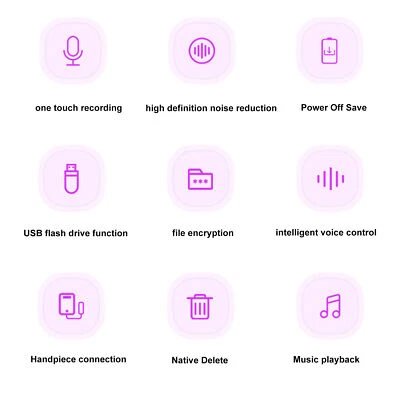 Heart Shape Pendant Recorder 4GB Mp3 Intelligent HD Noise Reduction Voice Activ - Image 1 of 4