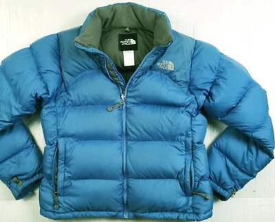 *HOT Women's THE NORTH FACE @ NUPTSE 700 DUVET DOWN QUILTED PUFFER BLUE Jacket M - Image 1 of 4