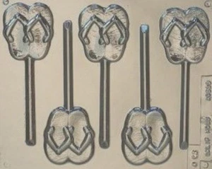MOLDE DE PIRULETA DE CHOCOLATE FLIP FLOP 5 CAVIDADES - Imagen 1 de 1