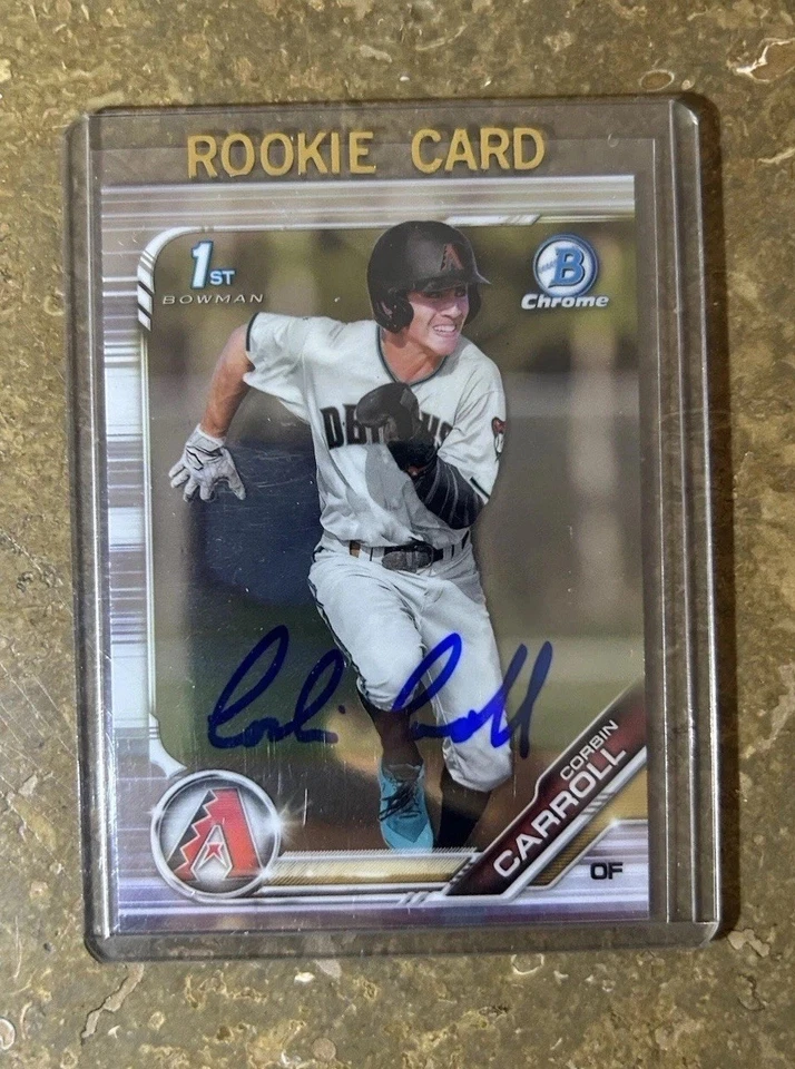 2019 Bowman Draft - Chrome Draft Pick Auto Corbin Carroll #CDA-CC (AU, RC) BGS ✅ - Image 1 of 4