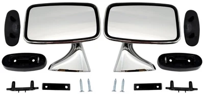 Coppia specchietti retrovisori esterni cromati Tex Classic Mini Car Ford MG MGB GAM216 - Immagine 1 di 4